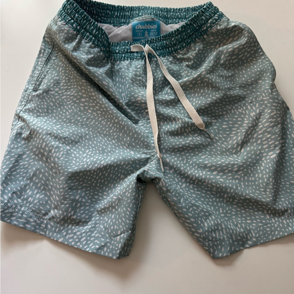 Chubbies boys Green Swim Shorts